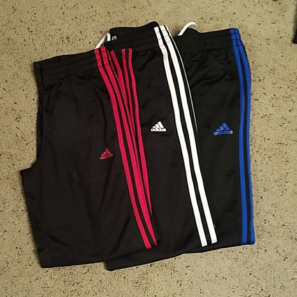 SOLD.  Adidas track pants bundle